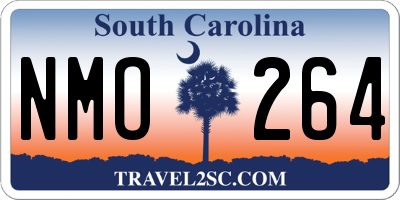 SC license plate NMO264