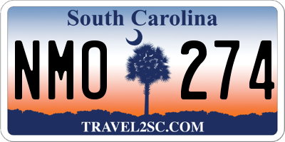 SC license plate NMO274