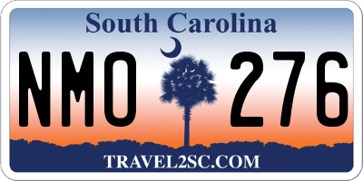 SC license plate NMO276