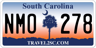 SC license plate NMO278
