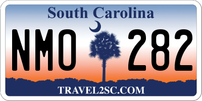 SC license plate NMO282