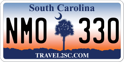 SC license plate NMO330