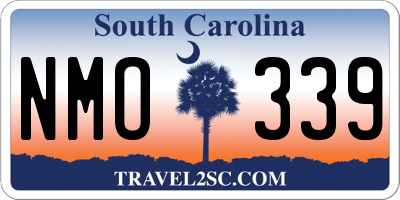 SC license plate NMO339