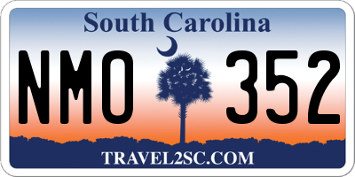 SC license plate NMO352
