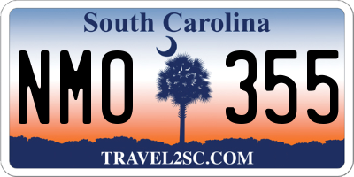 SC license plate NMO355