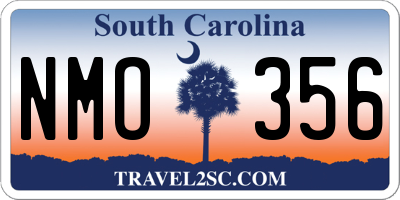 SC license plate NMO356