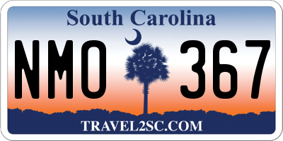 SC license plate NMO367