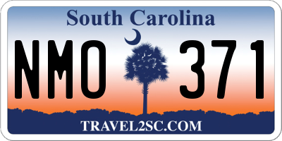 SC license plate NMO371