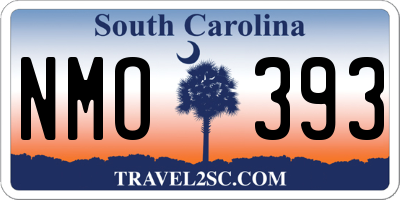 SC license plate NMO393