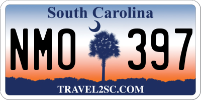 SC license plate NMO397