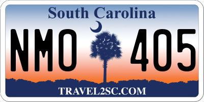 SC license plate NMO405