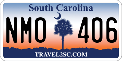 SC license plate NMO406