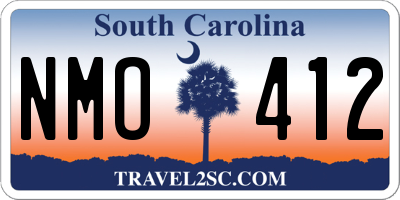 SC license plate NMO412