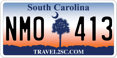 SC license plate NMO413