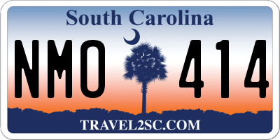 SC license plate NMO414