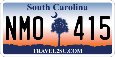 SC license plate NMO415