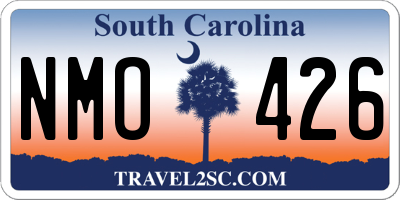 SC license plate NMO426