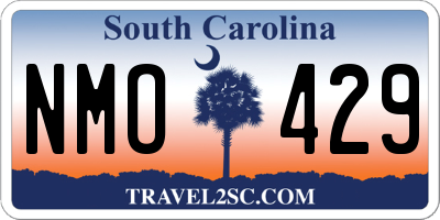 SC license plate NMO429