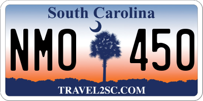 SC license plate NMO450
