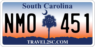 SC license plate NMO451