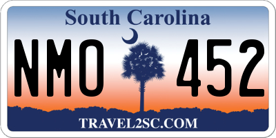 SC license plate NMO452