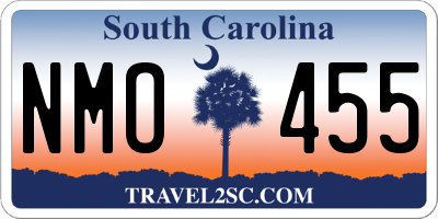 SC license plate NMO455