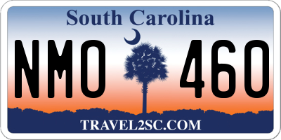 SC license plate NMO460