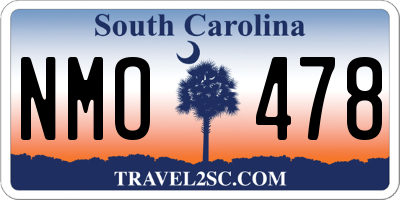 SC license plate NMO478