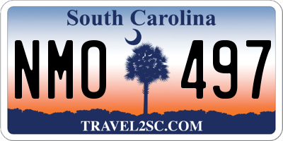 SC license plate NMO497