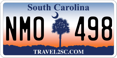 SC license plate NMO498