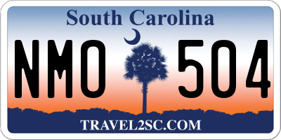 SC license plate NMO504