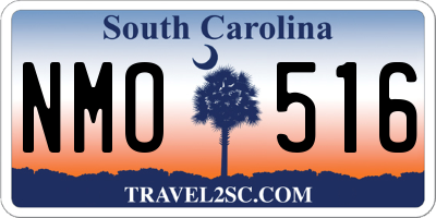 SC license plate NMO516