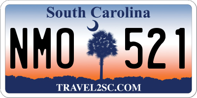 SC license plate NMO521