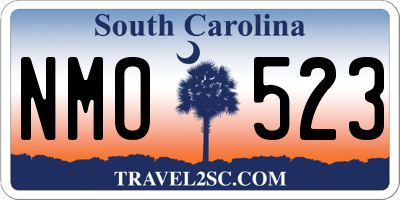 SC license plate NMO523