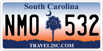 SC license plate NMO532