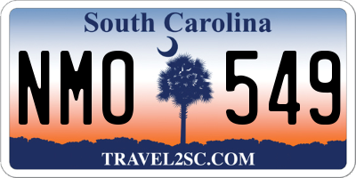 SC license plate NMO549