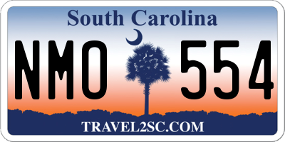 SC license plate NMO554