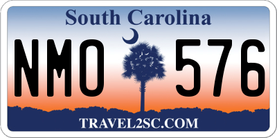 SC license plate NMO576