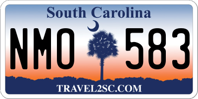 SC license plate NMO583