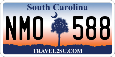 SC license plate NMO588