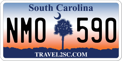 SC license plate NMO590