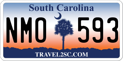 SC license plate NMO593