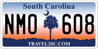 SC license plate NMO608