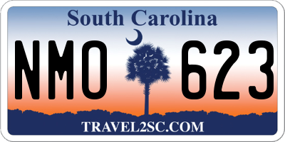 SC license plate NMO623