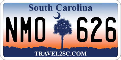 SC license plate NMO626