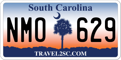 SC license plate NMO629