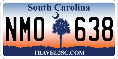 SC license plate NMO638