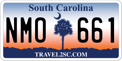SC license plate NMO661