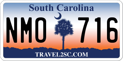 SC license plate NMO716