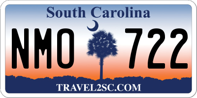 SC license plate NMO722